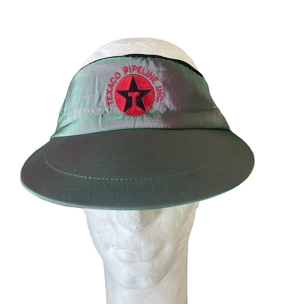 Vintage Texaco Pipeline Inc Oil Embroidered Color Changing Adjustable Visor VTG